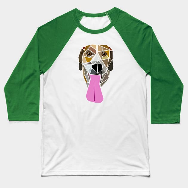 Beagle Mosaic Baseball T-Shirt by acurwin